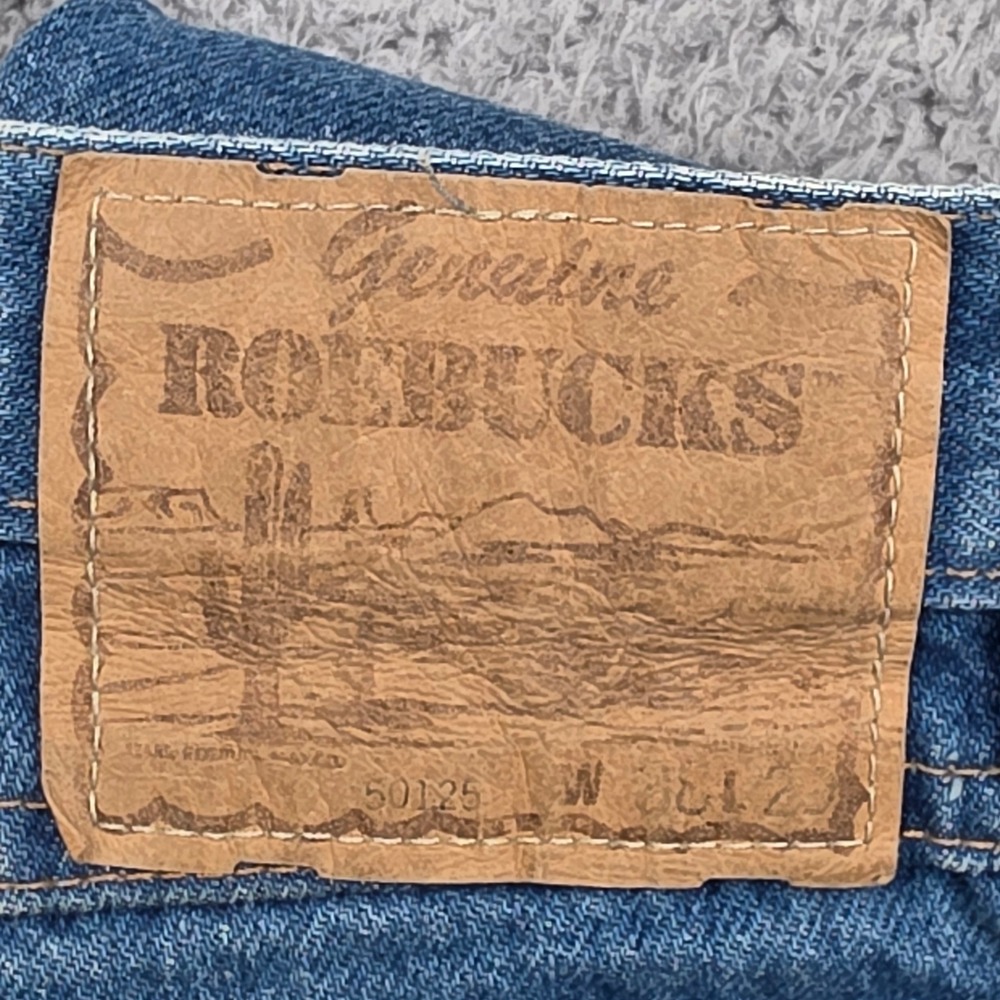 Genuine Roebucks Mens VTG‎ Jeans Blue 38x29 Made in USA Light Wash Denim Pants